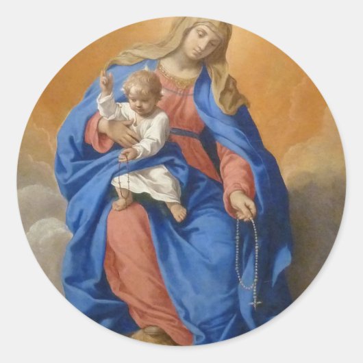 ロザリオの女性 ラウンドシール (正面)