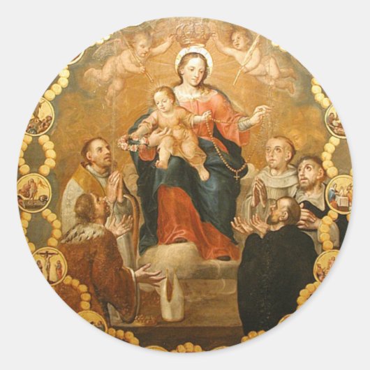 ロザリオの女性 ラウンドシール (正面)