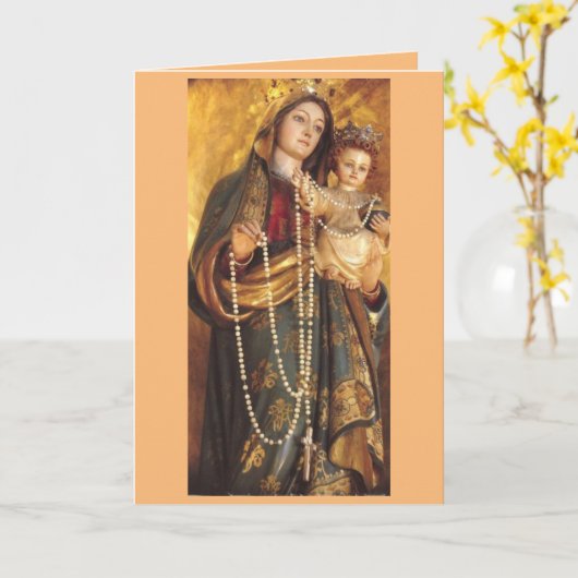 ロザリオの女神 カード (黄色い花)