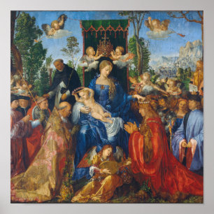 ロザリオの饗宴 – Albrecht Durer, 1506 ポスター