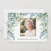 ロザリオフローラ写真葬儀弔問悔やみや弔慰 サンキューカード (裏面)