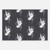 ロザリオ付き白い鳩 ラッピングペーパーシート (正面2)