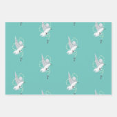 ロザリオ付き白い鳩 ラッピングペーパーシート (正面)