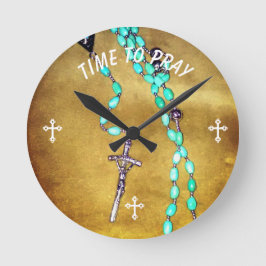 ロザリオ時計までの時祈刻 ラウンド壁時計