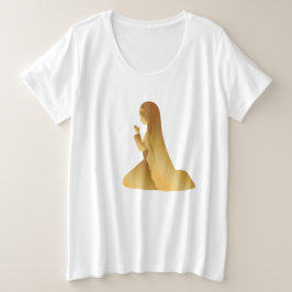 ロザリオ月 プラスサイズTシャツ