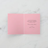 ロザリオ・クロスモノグラムスクリプト写真の宗教的 サンキューカード (内部)