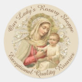 ロザリカスタマイズアの我々の女のベビーイエス ラウンドシール (正面)