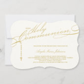 ロザリモダンオ第1回聖餐会写真宗教 招待状 (正面)