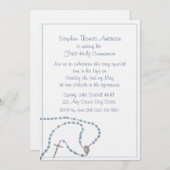 ロザリーブルー/コミュニオン 招待状 (正面/裏面)