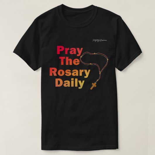 ロザリ祈ーズデイリー Tシャツ (デザイン正面)