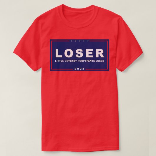 ロザークライベビーポポおもしろいパンツアンチトランプ Tシャツ (デザイン正面)