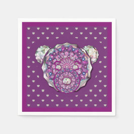 ロザースブルーまたは赤(ベビー&チャイルド) スタンダードカクテルナプキン