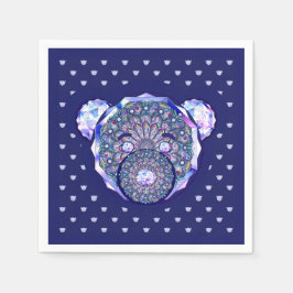 ロザースブルーまたは赤(ベビー&チャイルド) スタンダードカクテルナプキン