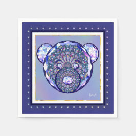 ロザースブルーまたは赤(ベビー&チャイルド) スタンダードカクテルナプキン