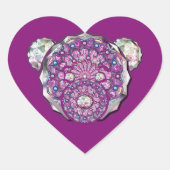 ロザースブルーまたは赤(ベビー&チャイルド) ハートシール (正面)