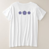 ロザースブルーまたは赤(ベビー&チャイルド) プラスサイズTシャツ (デザイン裏面)