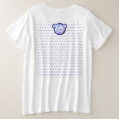 ロザースブルーまたは赤(ベビー&チャイルド) プラスサイズTシャツ (デザイン裏面)