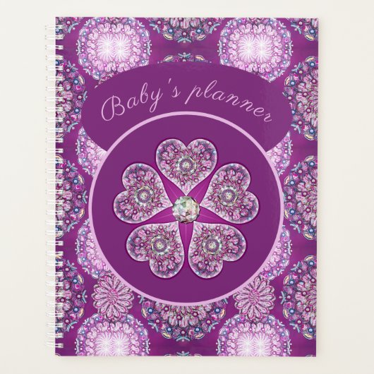 ロザースブルーまたは赤(ベビー&チャイルド) プランナー手帳 (正面)