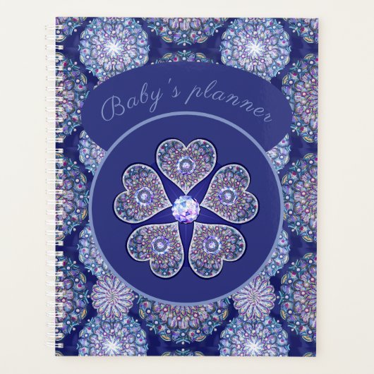 ロザースブルーまたは赤(ベビー&チャイルド) プランナー手帳 (正面)