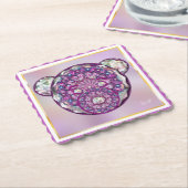 ロザースブルーまたは赤(ベビー&チャイルド) ペーパーコースター (アングル)