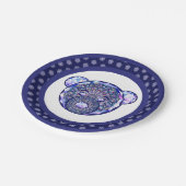 ロザースブルーまたは赤(ベビー&チャイルド) ペーパープレート (アングル)