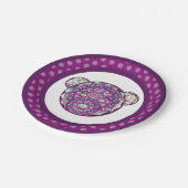 ロザースブルーまたは赤(ベビー&チャイルド) ペーパープレート (アングル)