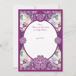 ロザースブルーまたは赤(ベビー&チャイルド) 招待状