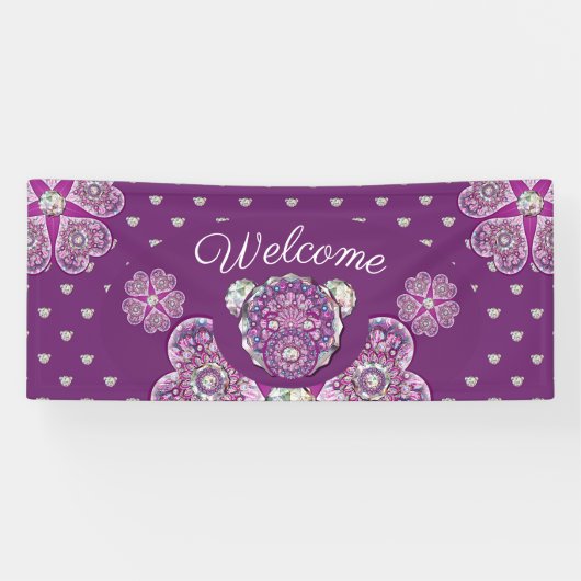 ロザースブルーまたは赤(ベビー&チャイルド) 横断幕 (横)