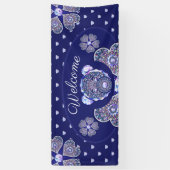 ロザースブルーまたは赤(ベビー&チャイルド) 横断幕 (縦)