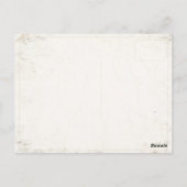 ロシアからの汚いヴィンテージフラグ付きポストカード ポストカード (裏面)