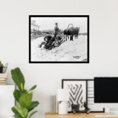 ロシアでのトロイカ旅行1880 ポスター (ホームオフィス)