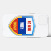 ロシアとの戦争なし – ウクライナロシアの Case-Mate iPhoneケース (裏面 (横))