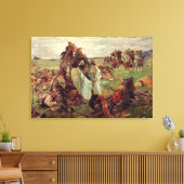 ロシアとタタールの戦い（1916年） キャンバスプリント (インサイチュ (リビング))