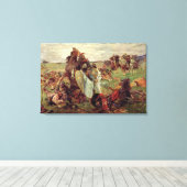 ロシアとタタールの戦い（1916年） キャンバスプリント (インサイチュ (ウッドフロア))