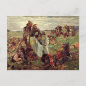 ロシアとタタールの戦い(1916年) ポストカード (正面)