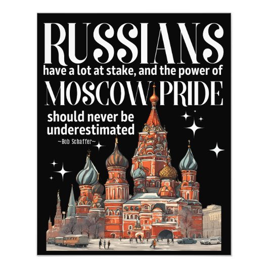 ロシアとモスクワプライド フォトプリント            (正面)
