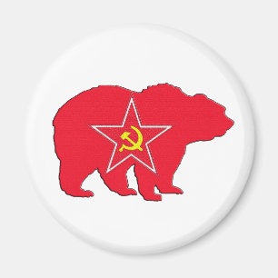 ロシアので赤いくまの磁石 マグネット