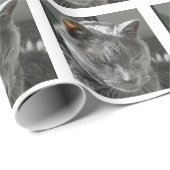 ロシアので青い包装紙 ラッピングペーパー (ロールコーナー)