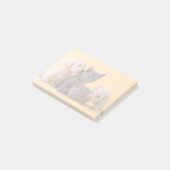 ロシアので青い子ネコ及びダックスフントの子犬 ポストイット (アングル)