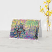 ロシアのなお祝いカード(ロシア語で) カード (黄色い花)