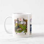 ロシアのなアルファベットの写真は完全、12の#6襲います コーヒーマグカップ (左)