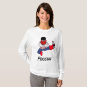 ロシアのなコサックのダンサー Tシャツ (正面フル)