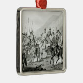 ロシアのなコサック人の異なった種族 メタルオーナメント (右)