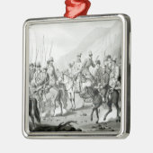 ロシアのなコサック人の異なった種族 メタルオーナメント (左)