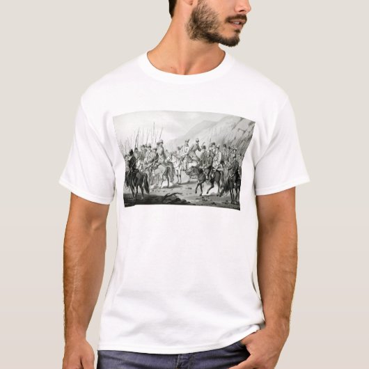 ロシアのなコサック人の異なった種族 Tシャツ (正面)