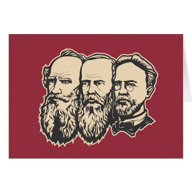 ロシアのなトロイカ: Tolstoy、Dostoevsky、チェコフ (正面横)