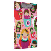 ロシアのな人形のイラストレーションの背景 クリップボード (右)