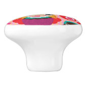 ロシアのな人形のイラストレーションの背景 セラミックノブ (側面)