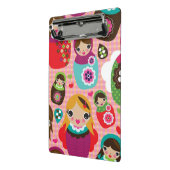 ロシアのな人形のイラストレーションの背景 ミニクリップボード (アングル2)