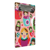 ロシアのな人形のイラストレーションの背景 ミニクリップボード (アングル)